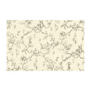 Festival Of Lanterns Linen Print Gray by Brunschwig & Fils Fabric