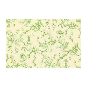 Festival Of Lanterns Linen Print Green by Brunschwig & Fils Fabric