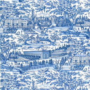 Zarafa Cotton Print Blue by Brunschwig & Fils Fabric