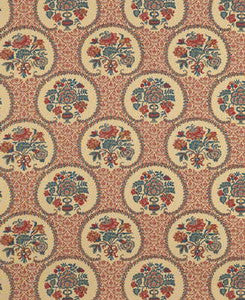 Persian Garden Cotton Print Antique Red by Brunschwig & Fils Fabric