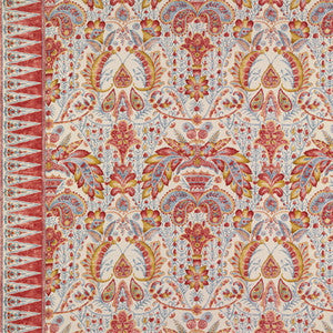 Tamerlane Cotton Print Scarlet by Brunschwig & Fils Fabric