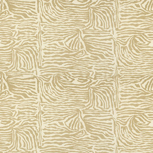 Ashanti Linen And Cotton Print Tan by Brunschwig & Fils Fabric