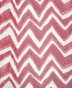 Chevron Bar Silk Warp Print Berry by Brunschwig & Fils Fabric