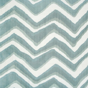 Chevron Bar Silk Warp Print Wave by Brunschwig & Fils Fabric