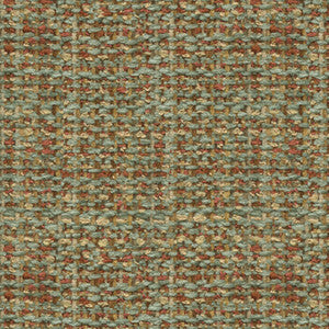 Boucle Texture Jade/Coral by Brunschwig & Fils Fabric
