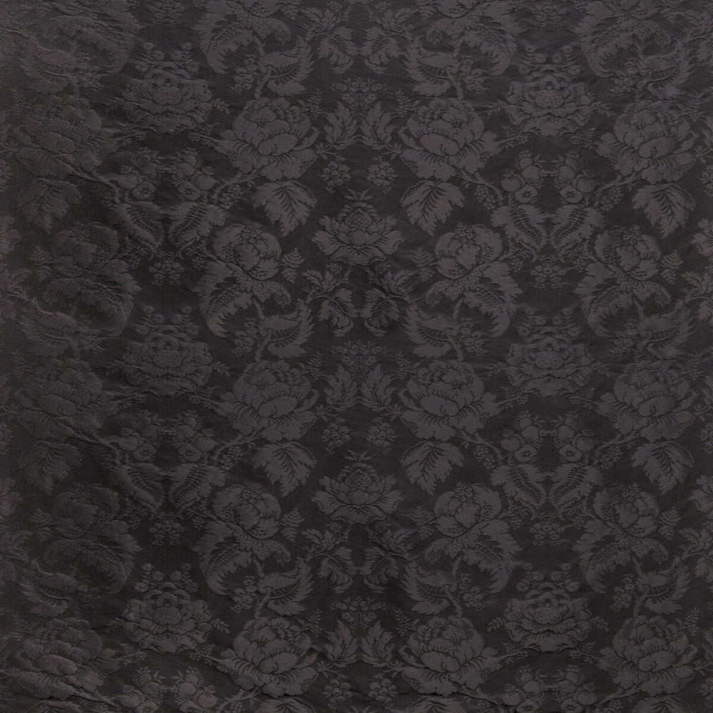 Moulins Damask Onyx by Brunschwig & Fils Fabric Brunschwig & Fils Fabric Moulins Damask OnyxFabric COTTON - 72%;SILK - 28% France </p><p>Repeat: H: 25.5, V: 18 51 - Fabric Carolina -
