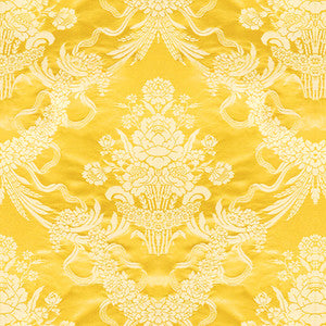 Charlieu Lampas Jaune/Ivoire BR-81036.D.0 by Brunschwig & Fils Fabric