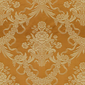 Charlieu Lampas Cognac/Ivoire by Brunschwig & Fils Fabric