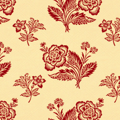 Sconset Quilted Floral Red And Cream by Brunschwig & Fils Fabric Brunschwig & Fils Fabric Sconset Quilted Floral Red And CreamFabric COTTON - 100% France </p><p>Repeat: H: 13.5, V: 19 55 - Fabric Carolina -