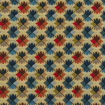 Oatlands Tapestry Blue/Red by Brunschwig & Fils Fabric Brunschwig & Fils Fabric Oatlands Tapestry Blue/RedFabric COTTON - 100% France </p><p>Repeat: H: 4.25, V: 3.75 51 - Fabric Carolina -