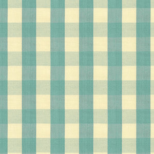 Carsten Check Aqua by Brunschwig & Fils Fabric
