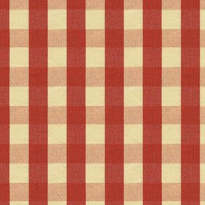 Carsten Check Pomegranate by Brunschwig & Fils Fabric