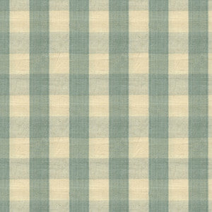 Carsten Check Pale Blue And Cream by Brunschwig & Fils Fabric
