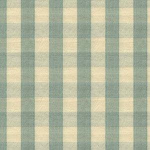 Carsten Check Pale Blue And Cream by Brunschwig & Fils Fabric