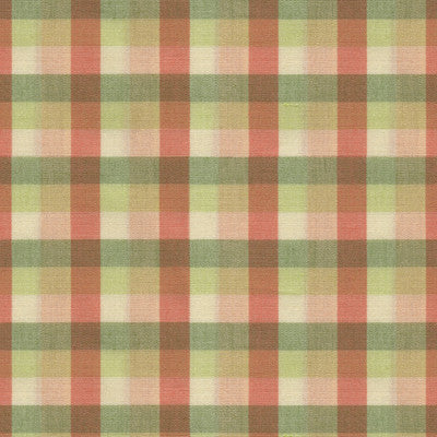 Saint Martin Check C Oral & Green by Brunschwig & Fils Fabric Brunschwig & Fils Fabric Saint Martin Check C Oral & GreenFabric COTTON - 100% United States </p><p>Repeat: H: 1.125, V: 1.125 54 - Fabric Carolina -