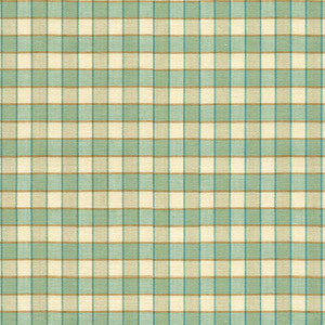 La Seyne Check Aqua by Brunschwig & Fils Fabric