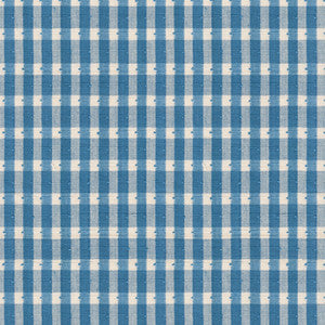 Halsey Cotton Check Oxford Blue by Brunschwig & Fils Fabric