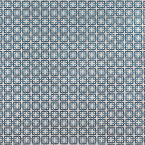 Square Dance Figured Velvet China Blue by Brunschwig & Fils Fabric