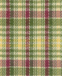 Kingston Plaid Fuchsia/Grass/Straw by Brunschwig & Fils Fabric