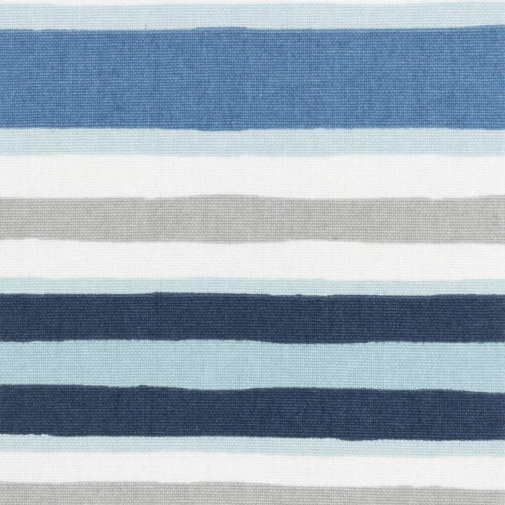Bradbury 1 Aqua by Stout Designer Fabric JUST STRIPES SPRINGTIME/MULTI 100%COT USA Horizontal: 0.000 and Vertical: 13.375 56 in - Swanky Fabrics -