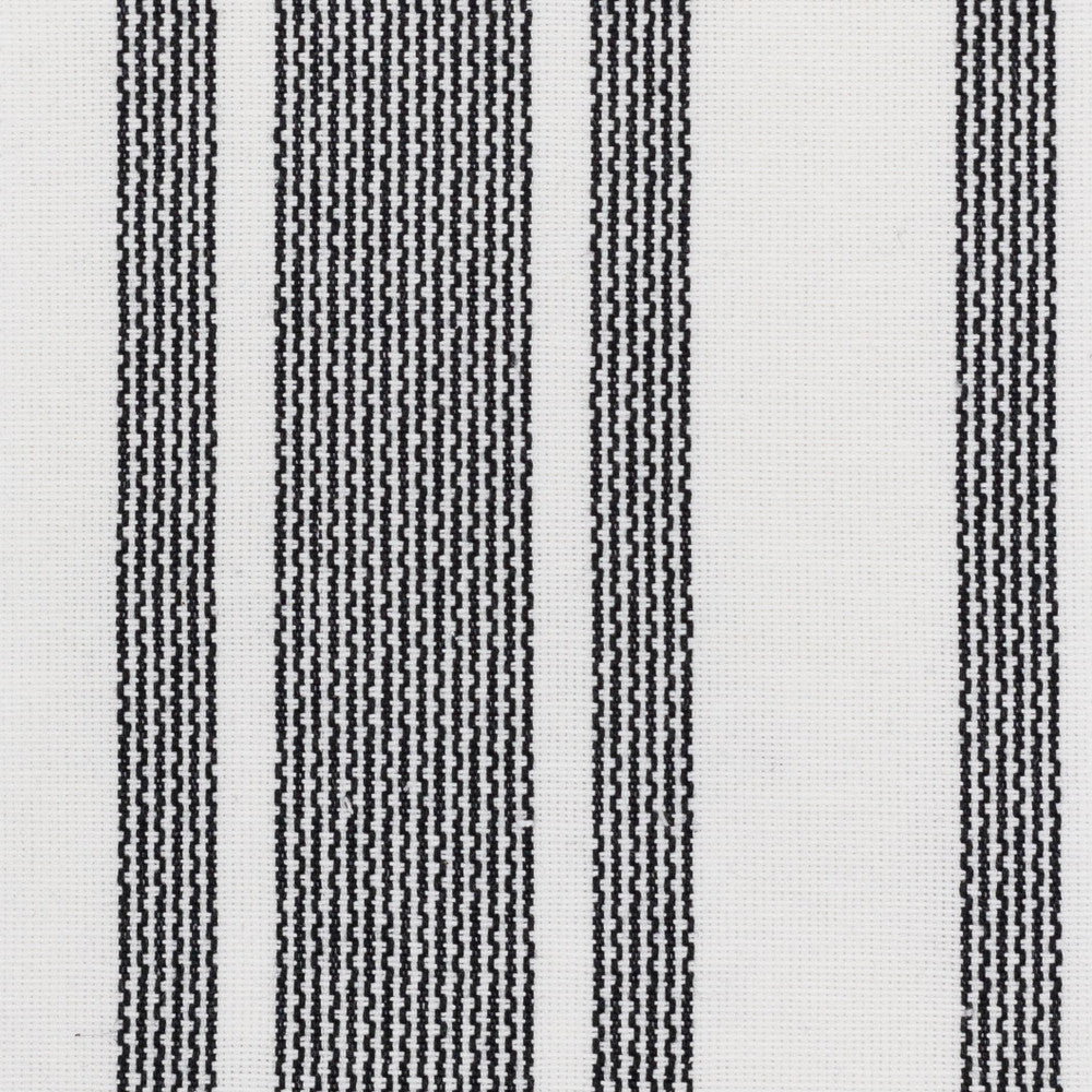 Braiding 1 Black/White by Stout Fabric Stout Fabric Braiding 1 Black/WhiteFabric JUST STRIPES DENIM/SLATE 100%COT INDIA </p><p>Repeat: H: 6.750, V: 1.000 54 in - Fabric Carolina -