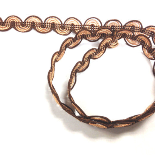 Braid - RL - 7200 - Cappuccino by Europatex Designer Fabric RL  China See Sample Horizontal: N/A and Vertical: N/A   - Swanky Fabrics -