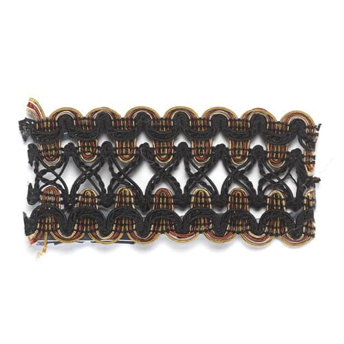 Brandon 4 Ebony by Stout Trim MONACO TRIM 100%SVI CHINA Horizontal: 0 and Vertical: 0 1.75 in - Fabric Carolina -