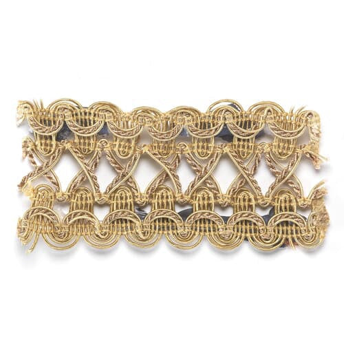 Brandon 8 Chardonnay by Stout Trim MONACO TRIM 100%SVI CHINA Horizontal: 0 and Vertical: 0 1.75 in - Fabric Carolina -