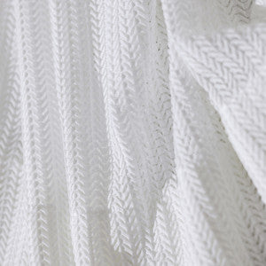 Celestial Bratan Pure White by Europatex Fabric