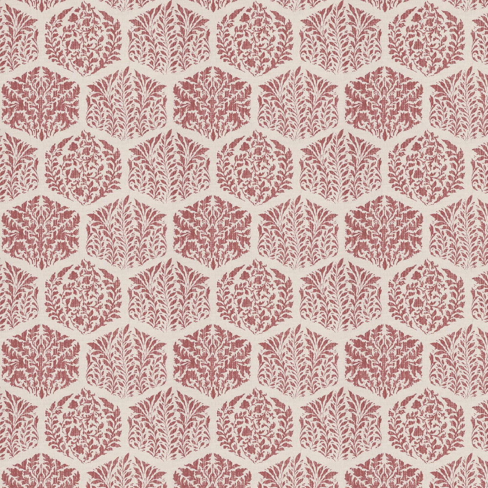 Bremond 1 Rosewood by Stout Designer Fabric THE ART OF COLOR HANDCRAFTED 59%COT 41%LIN INDIA Horizontal: 10.375 and Vertical: 15.750 54 in - Swanky Fabrics -