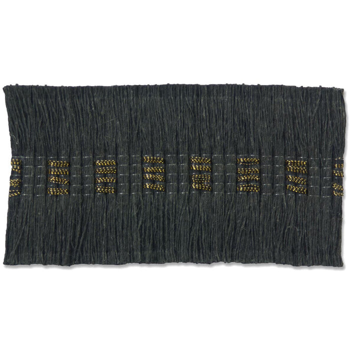 Brentwood 4 Gunmetal by Stout Designer Trim NEW WORLD TAPES & BORDERS 98%LIN 2%OTH GERMANY </p><p>Repeat: 0 1.75 in - Swanky Fabrics -