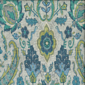 Bristol Aquamarine 521 by Norbar Fabric PRISM HARBOR 55% LINEN 45% VISCOSE KOREA 12,000 WYZENBEEK 25 3/4"V - 27"H 54 - Fabric Carolina -