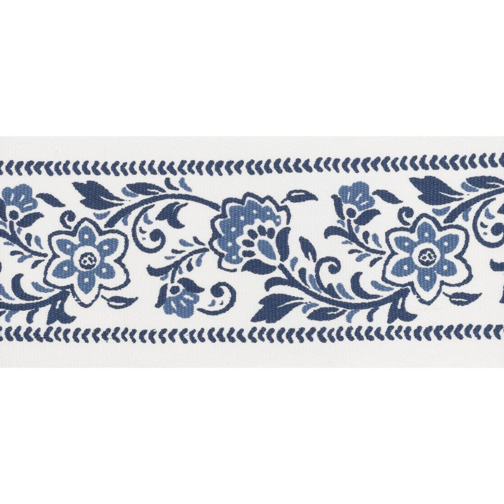 Buford Tape 3 Denim by Stout Designer Trim NATURAL BEAUTY TRIM 100%COT INDIA Horizontal: 4.000 and Vertical: 5.750 4 in - Swanky Fabrics -