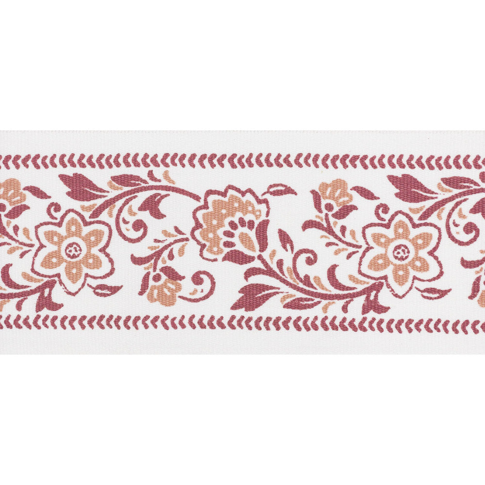 Buford Tape 5 Rouge by Stout Designer Trim NATURAL BEAUTY TRIM 100%COT INDIA FLAME RETARDANT-U.F.A.C. CLASS 1 CATB 117-2013 Horizontal: 4.000 and Vertical: 5.750 4 in - Swanky Fabrics -