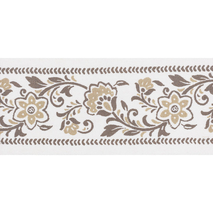 Buford Tape 7 Chestnut by Stout Trim Stout Trim Buford Tape 7 ChestnutTrim NATURAL BEAUTY TRIM 100%COT INDIA </p><p>Repeat: H: 4.000, V: 5.750 4 in - Fabric Carolina -