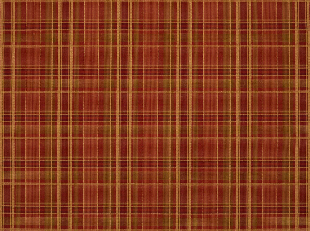 Burgess Plaid Antique Red 137 by Covington Designer Fabric 52% Polyester 48% Cotton 40 X 20 JACQUARD CHN Horizontal: 0 and Vertical: 0 55 - Swanky Fabrics -