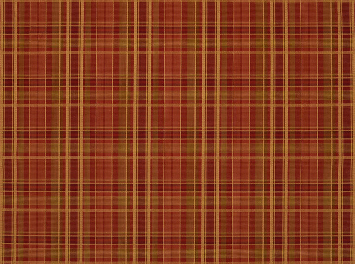 Burgess Plaid Antique Red 137 by Covington Fabric 52% Polyester 48% Cotton 40 X 20 JACQUARD CHN Horizontal: 0 and Vertical: 0 55 - Fabric Carolina -