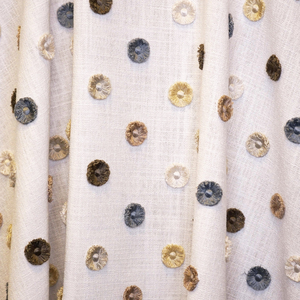Buttons 92J9161 by JF Designer Fabric TRIBUTE 100% Polyester India H: 10.625, V: 6.25 55 - Swanky Fabrics -