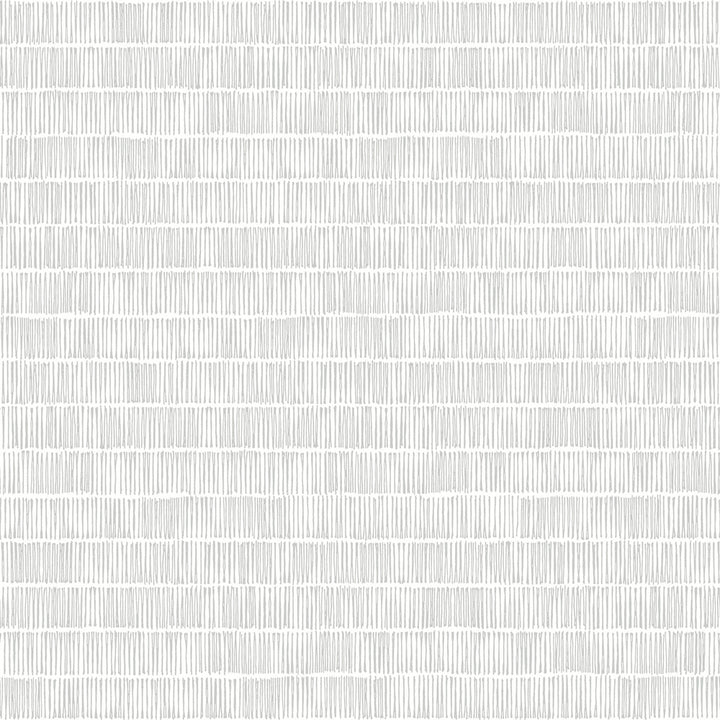 Horizontal Hash Marks Grey Wallpaper by Inspired by Color Beige & Neutrals Covers about 56.4 square feet 20.5-in by 33-ft long roll Prepasted 20.5 - Fabric Carolina -