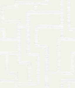 Graphic Polyomino Pearl Wallpaper by Inspired by Color