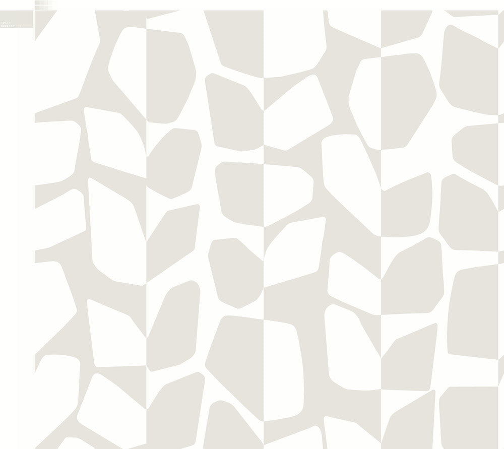 Primitive Vines White & Cream Wallpaper by Inspired by Color Black & White, III Covers about 60.8 square feet 27-in by 27-ft long roll Unpasted 25.25 - Fabric Carolina -