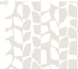 Primitive Vines White & Cream Wallpaper by Inspired by Color