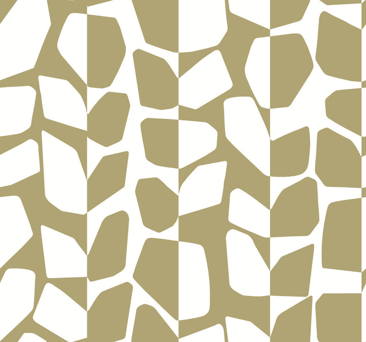 Primitive Vines Gold Metallic Wallpaper by York Wallcoverings Shimmering Finishes Covers about 60.8 square feet 27-in by 27-ft long roll Unpasted 25.25 - Fabric Carolina -