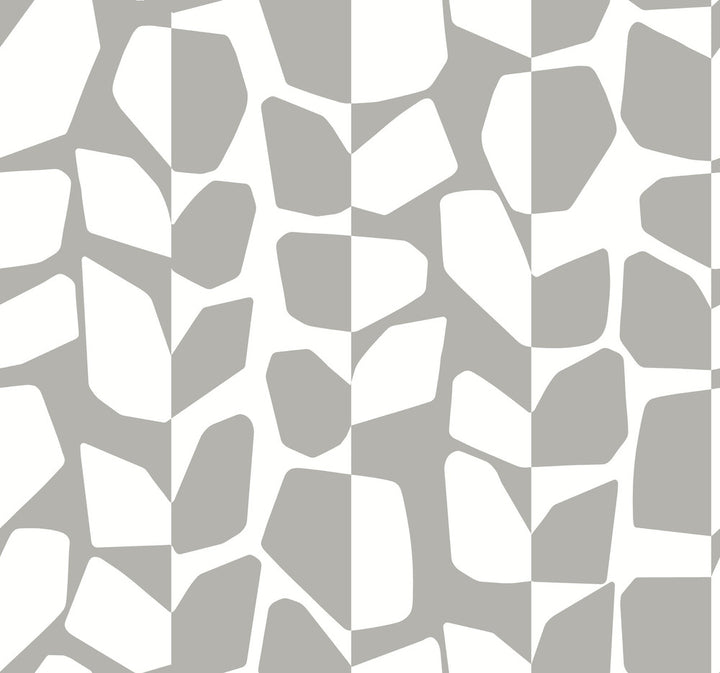 Primitive Vines Silver Metallic Wallpaper by Inspired by Color Beige & Neutrals Covers about 60.8 square feet 27-in by 27-ft long roll Unpasted 25.25 - Fabric Carolina -