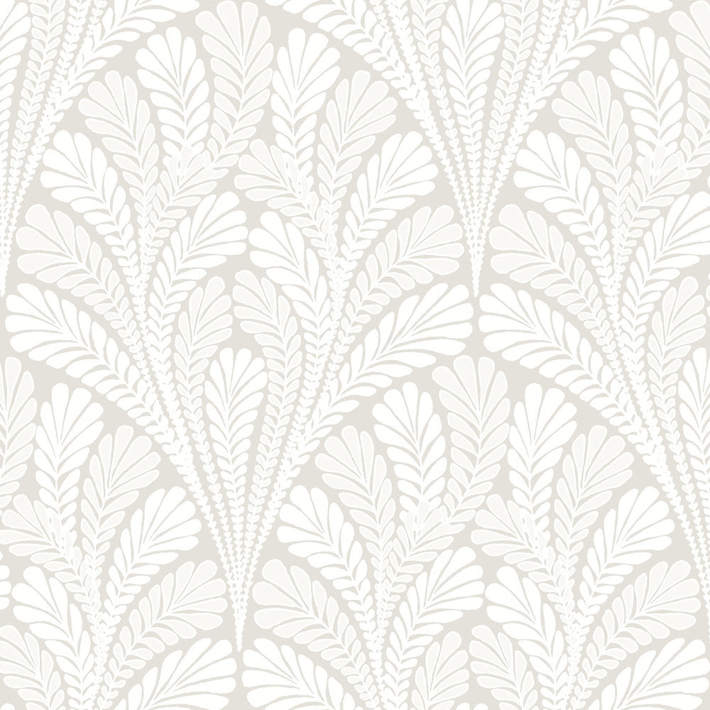 Shell Damask Neutral & Pearl Wallpaper by Inspired by Color Black & White Resource Library Covers about 56.4 square feet 20.5-in by 33-ft long roll Prepasted 20.5 - Fabric Carolina -
