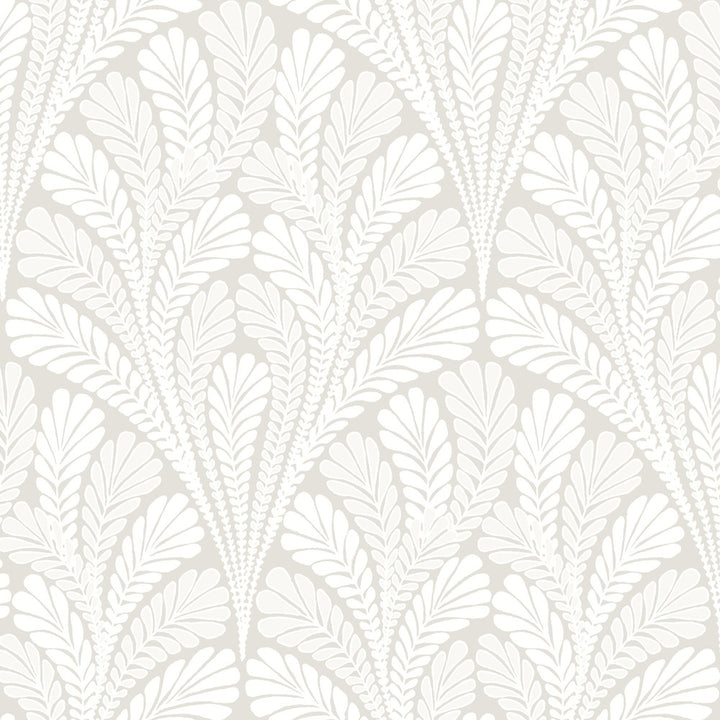 Shell Damask Neutral & Pearl Wallpaper by Inspired by Color Black & White Resource Library Covers about 56.4 square feet 20.5-in by 33-ft long roll Prepasted 20.5 - Fabric Carolina -