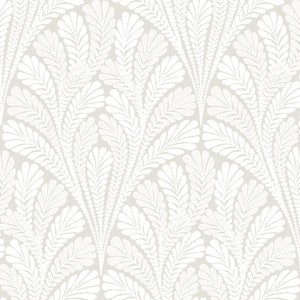 Shell Damask Neutral & Pearl Wallpaper by Inspired by Color