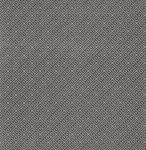 Grecian Geometric Silver & Black Wallpaper by Inspired by Color