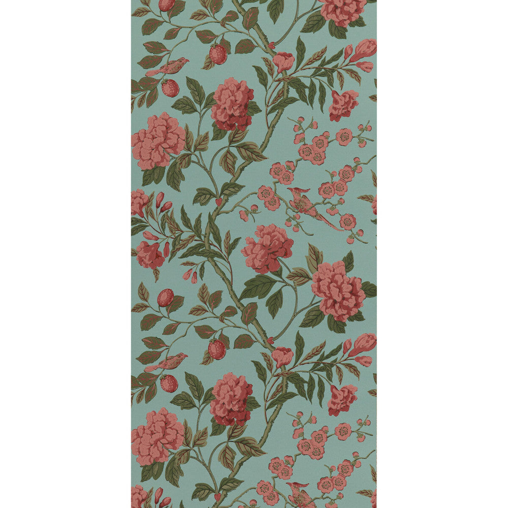 Emperor'S Garden Teal by G P & J Baker Wallcovering SIGNATURE II WALLPAPERS PAPER - 100% United Kingdom - Horizontal: 20.488 and Vertical: 24.034 20.488 - Fabric Carolina -