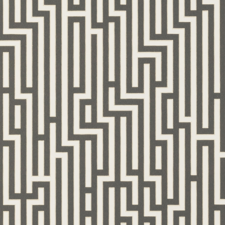 Fretwork Charcoal by G P & J Baker Wallcovering SIGNATURE PAPER - 100% United Kingdom - Horizontal: 20.488 and Vertical: 20.882 20.488 - Fabric Carolina -